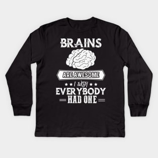 Brains Kids Long Sleeve T-Shirt